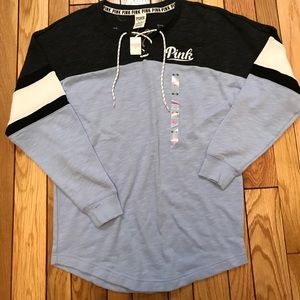 NWT PINK VARSITY TOP, Oversized